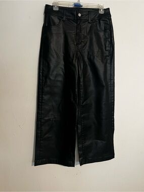 Chico's Black Faux Leather Pants